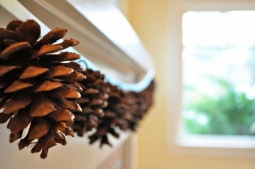 garland pine cones