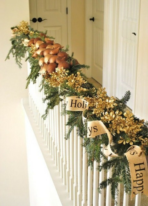 golden green garland