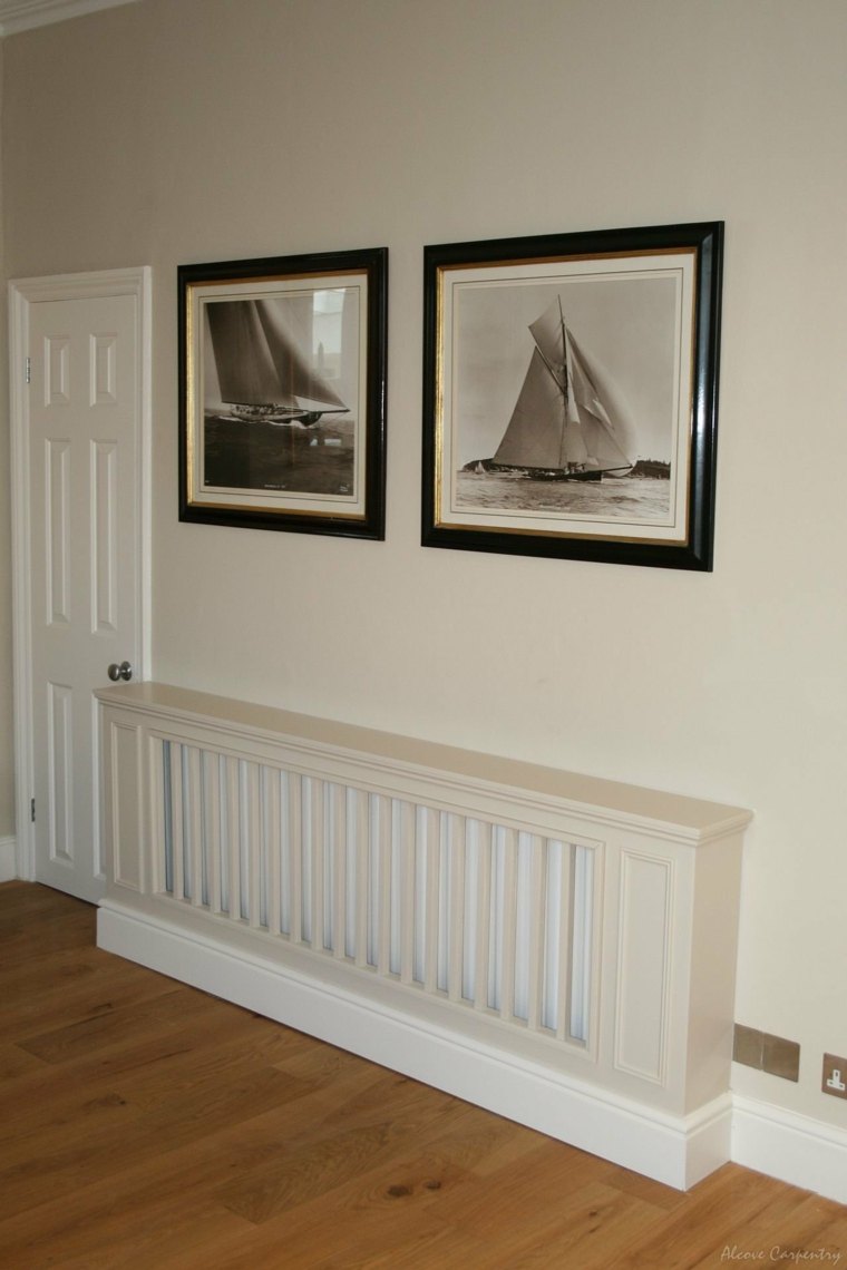 dress up radiator idea deco wall frames