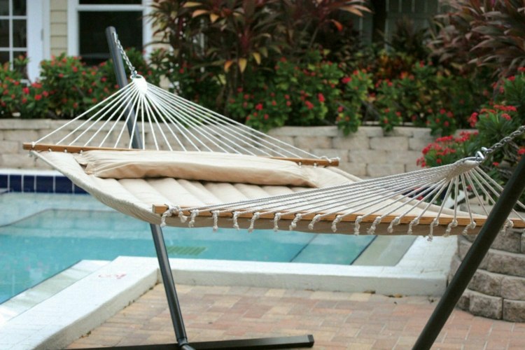 modern garden design hammocks