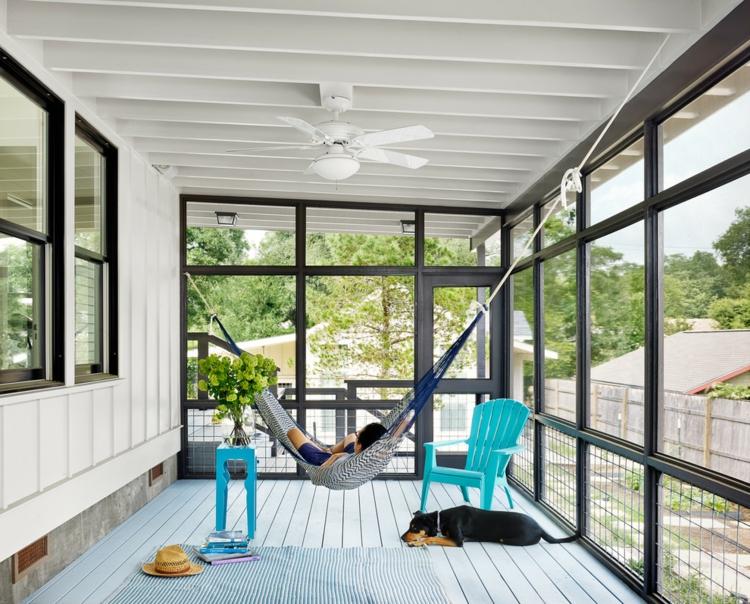 child's hammocks veranda design