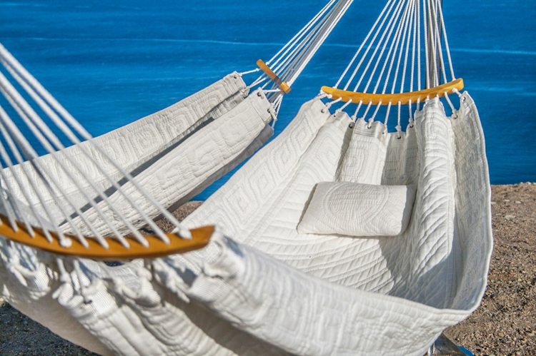 white canvas hammocks design