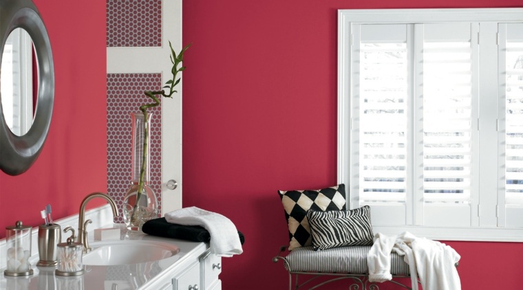 bathroom pink black white design accord colors