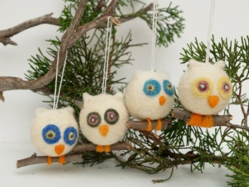 Little Owls Ornaments Funny Home Party Decoration