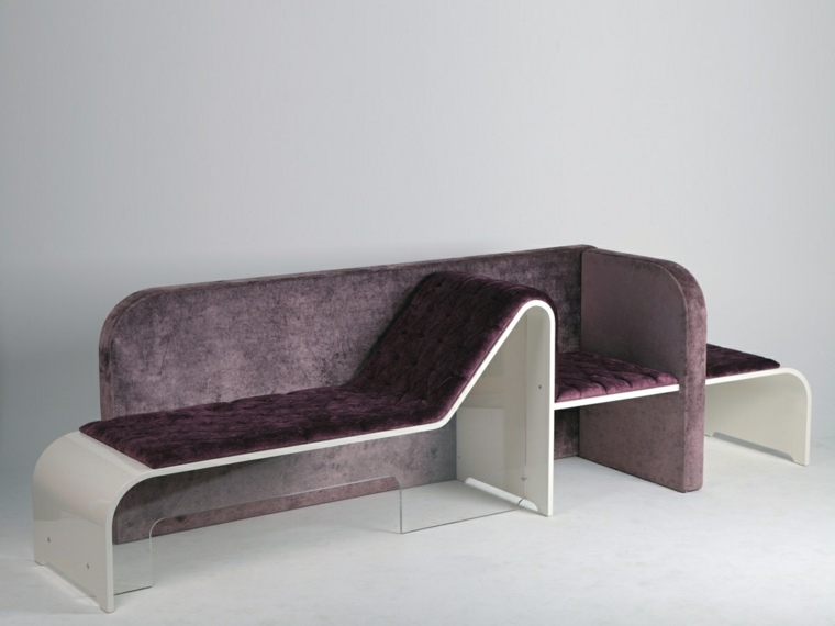 modern design living room idea chaise-longue modern sofa