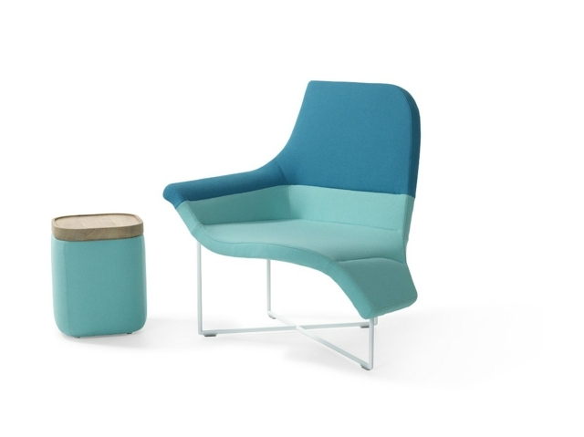 A wave of blue by Artifort furniture armchair