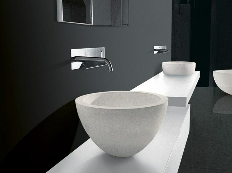 modern bathroom design washbasin stone washbasin