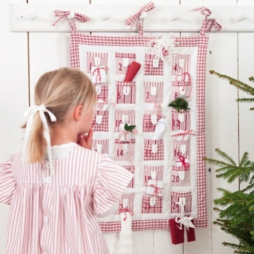 idea-Christmas Advent-calendar-original-cloth gingham