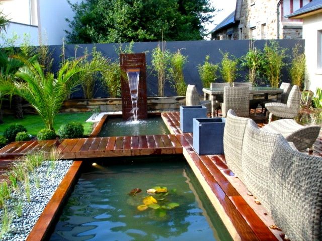 idea landscaping aquatic terrace pontoon wood