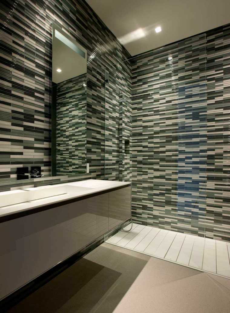 idea bathroom tile black white