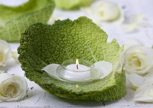 simple decorating idea pretty leaf salad