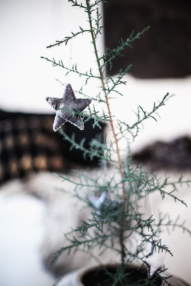 Christmas decoration-idea-original-star-gray