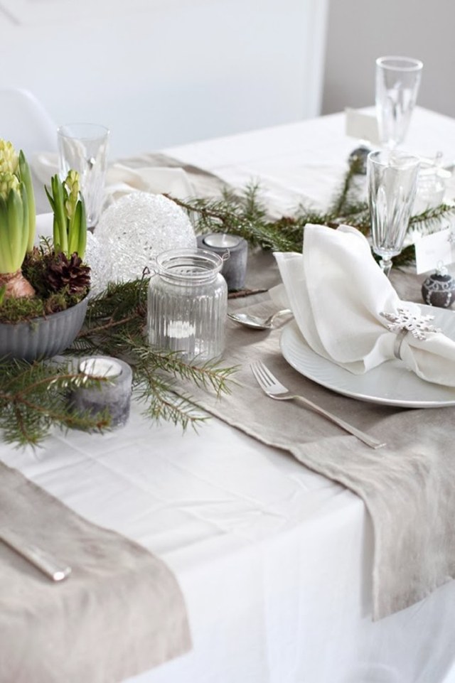 idea-table-decoration Christmas-white-gray