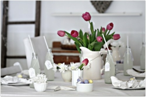 Easter white deco idea