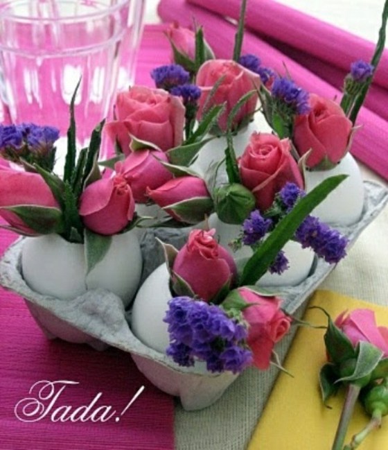 idea flowers deco table