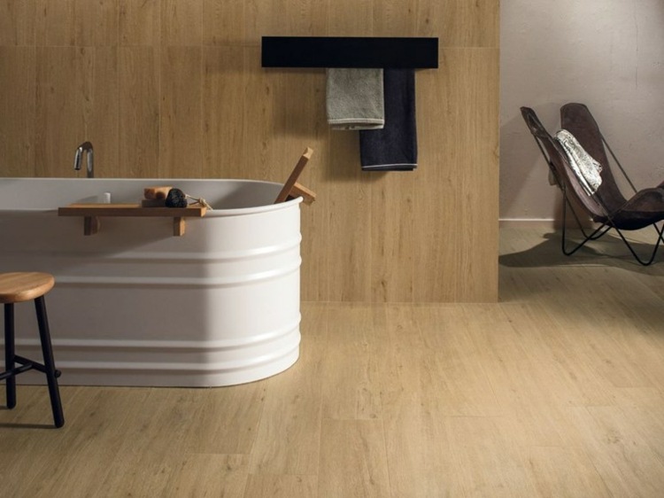 idea bathroom tile effect wood Ceramiche GARDENIA ORCHIDEA