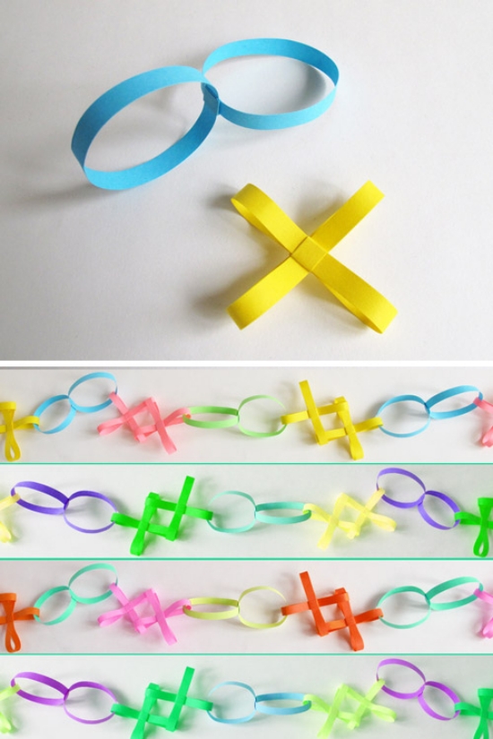 DIY ideas for Christmas wreath-paper-colors