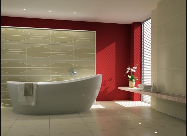 ideas-tiled bath-bathroom-color-white-bathtub-oval