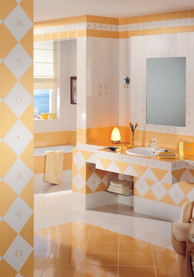 ideas-tile-room-bath-orange-white-color