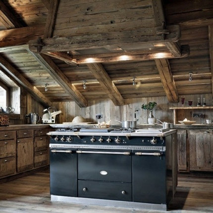 wood chalet kitchen ideas