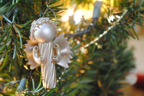 Jul-engel-pastamalte dekorasjonsideer