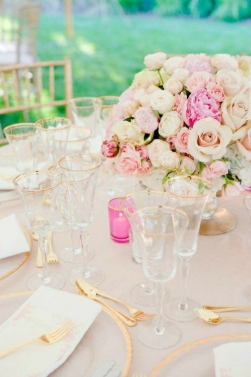 pink wedding table decoration ideas