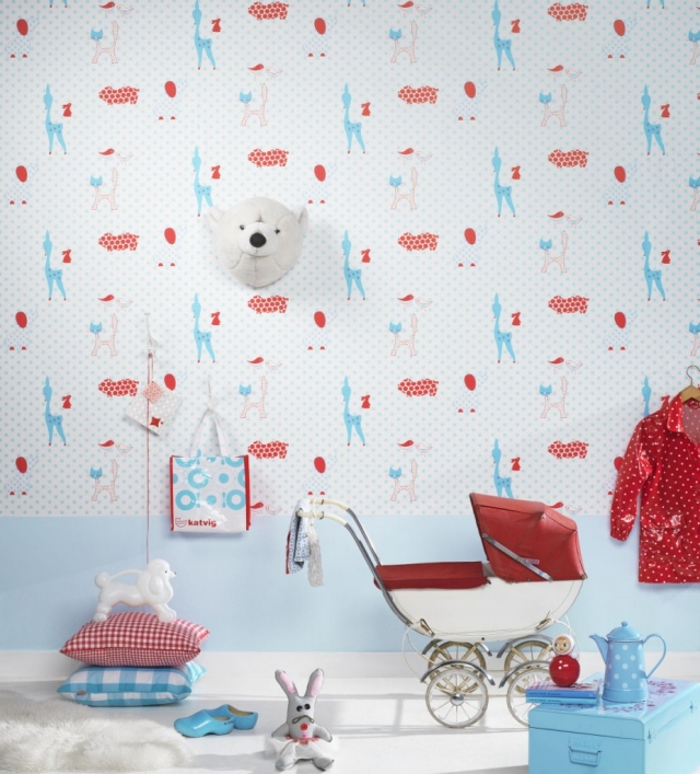 mixed-room-child wallpaper ideas