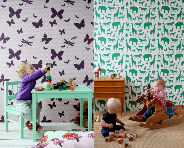 neutral child room wallpaper ideas