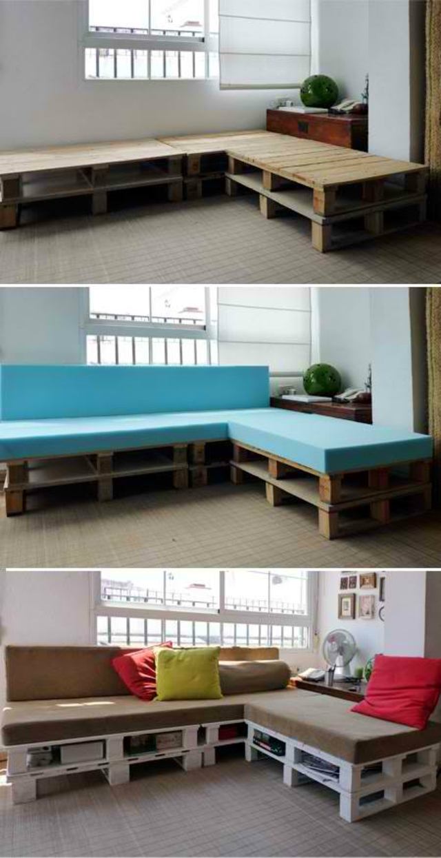 ideas simple sofas wooden pallets