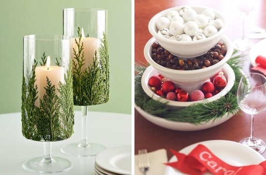 ideas-table-christmas-deco-branches-pin-candles-white-ornaments ideas christmas table