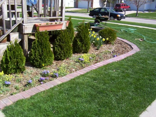 paved garden borders