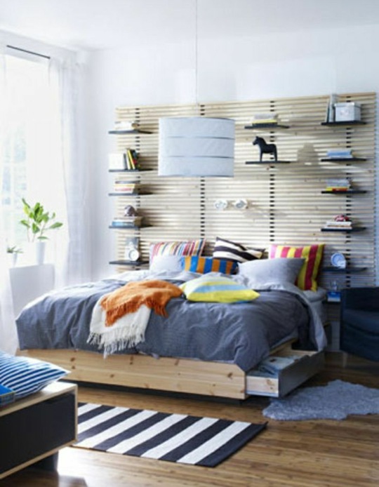 Practical and nice idfée design interior bed with storage