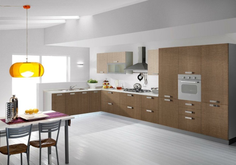 modern kitchen decoration with designer furniture