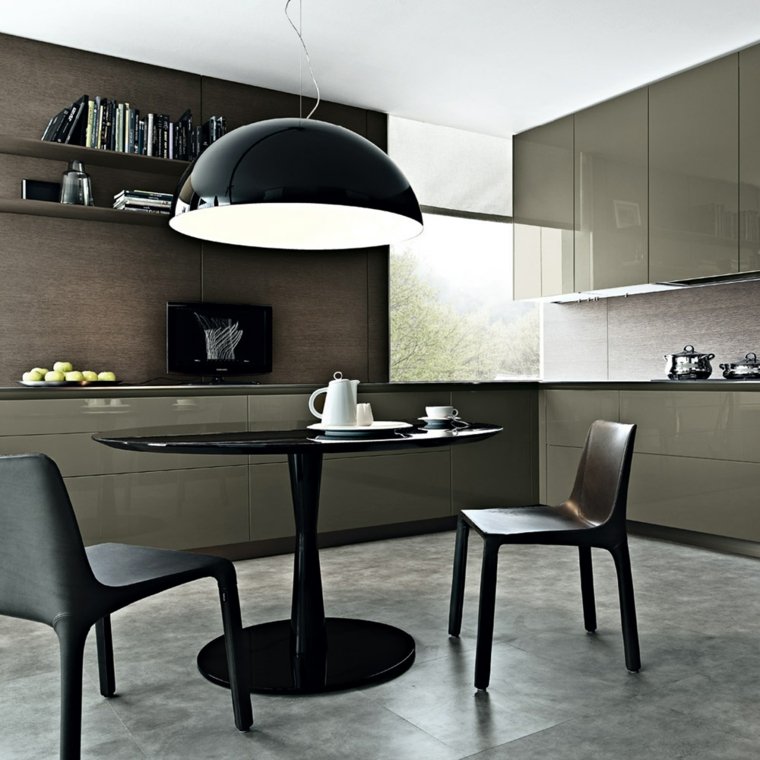 kitchen decoration in modern style lacquered furniture