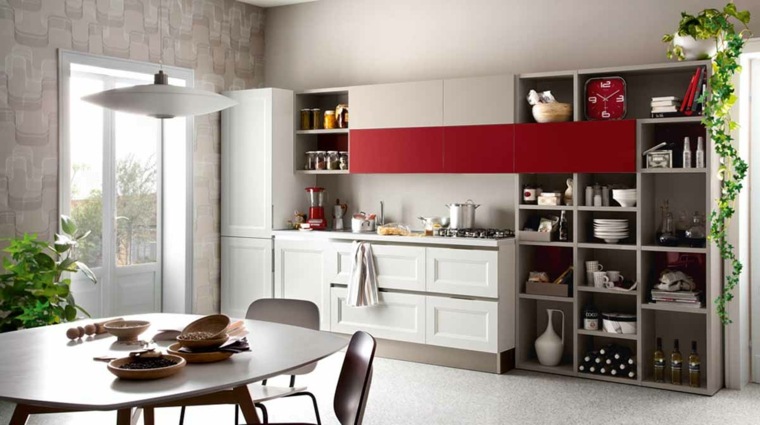 deco kitchen idea layout in modern style