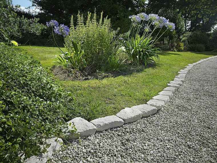 idea border garden deco gravel