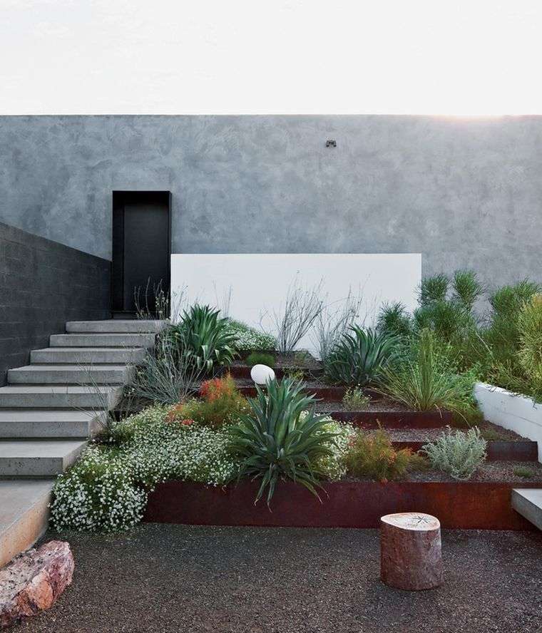 idea border garden terracing-steel-corten