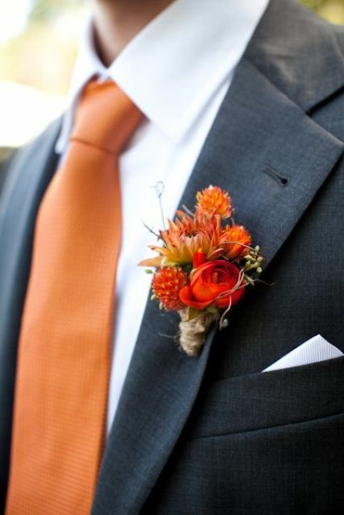 bröllop boutonniere idé