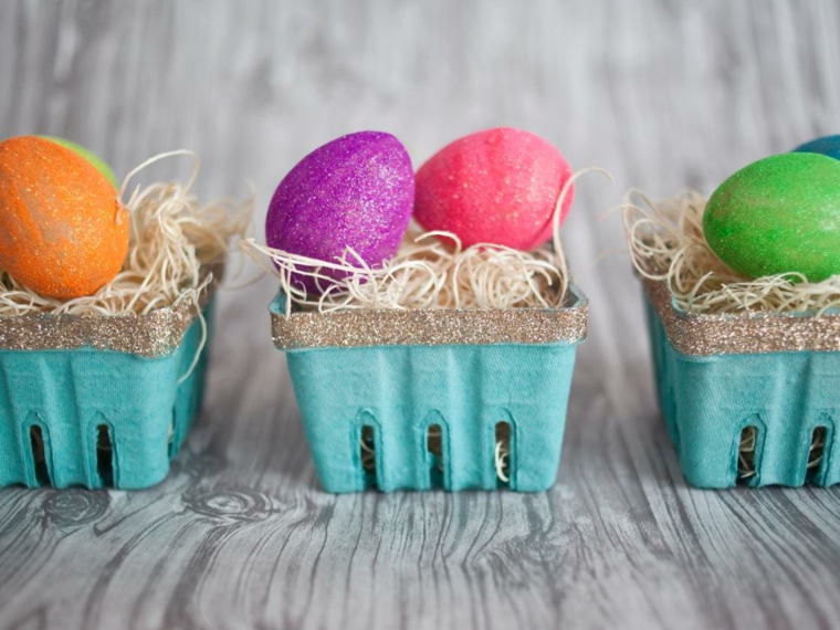 diy easter easter basket diy idea eggs coloring original