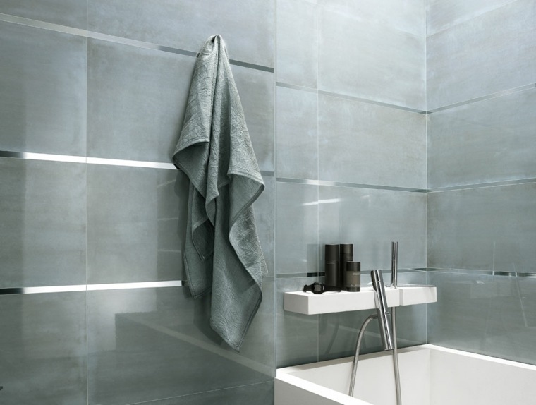 idea bathroom tile modern gray