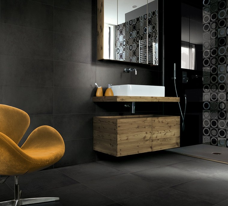design bathroom design black tile