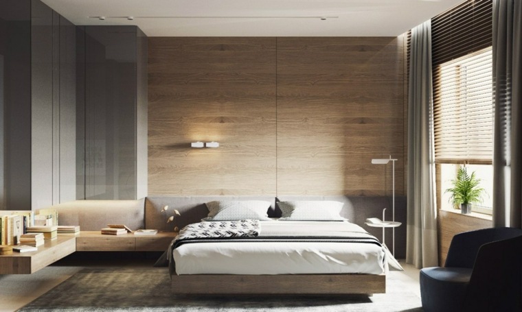 idea wall bedroom deco wood