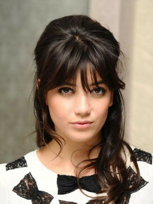 idea hair bangs curls