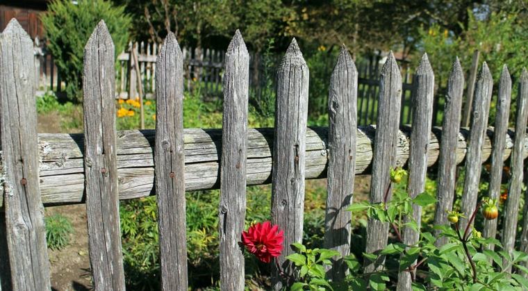 fence garden wood idea occultation garden landscaping outdoor space