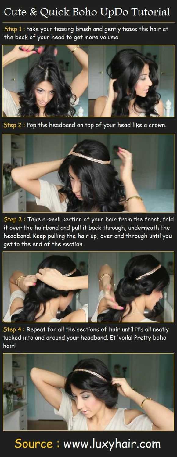 Idea hairstyle bun bohemian fast