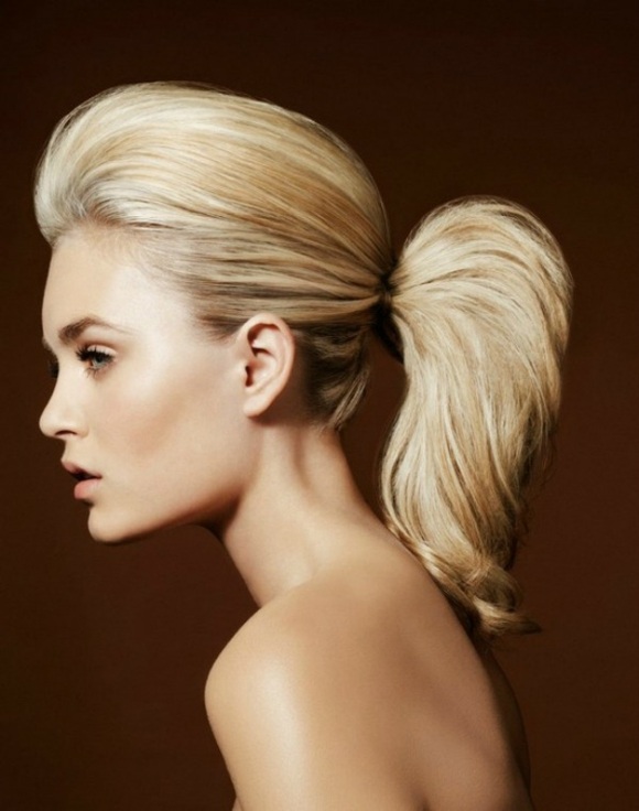 big hairstyle woman tail idea
