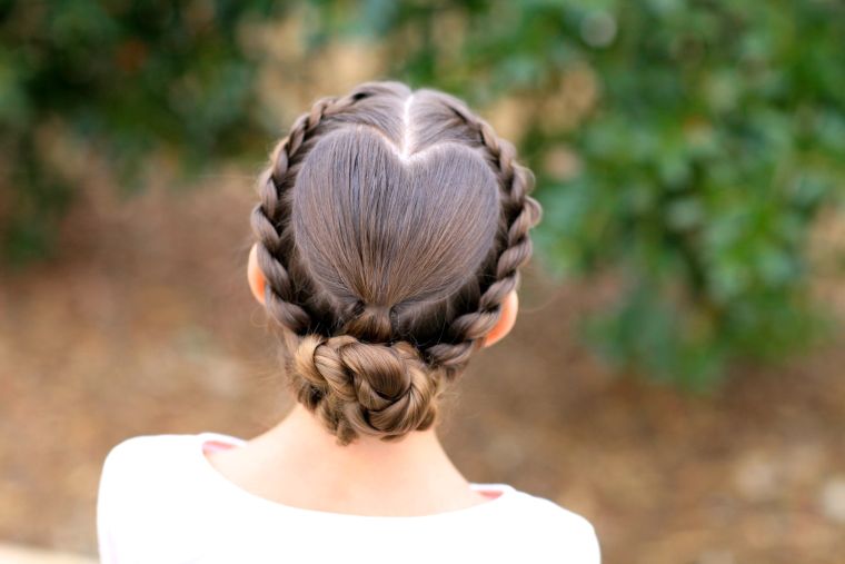 idea woman hairstyle evening braids