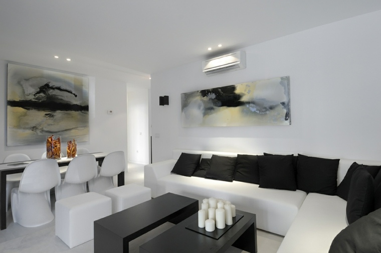 wall decor black and white lounges