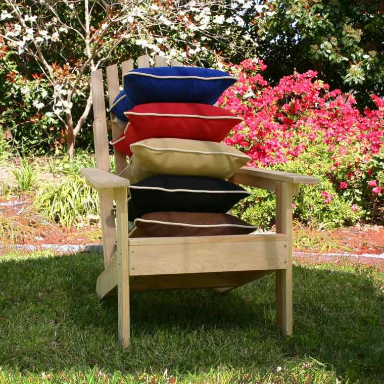 cushions outdoor garden idea armchair wood garden trend modern idea arrange