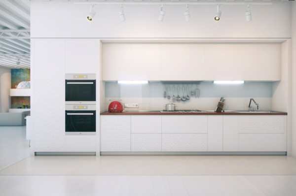 white contemporary kitchen idea